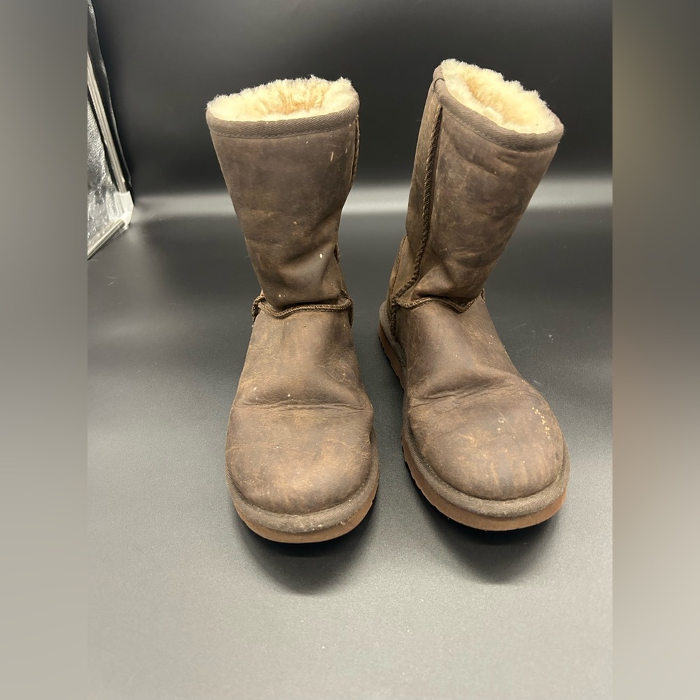 UGG Brown Shearling-Lined Boots